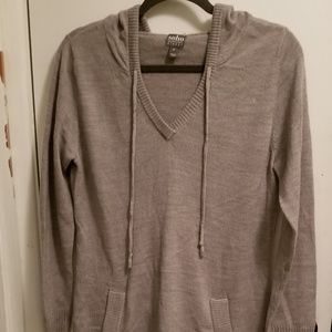 Grey casual sweater dress